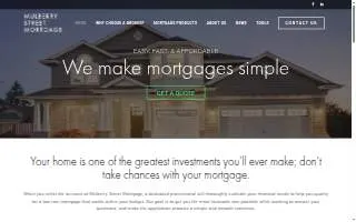 Mulberry Street Mortgage website