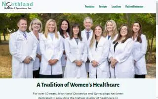 Northland Obstetrics and Gynecology of Liberty website