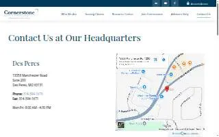 Cornerstone Wealth Management of Manchester website