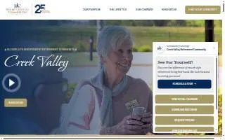 Creek Valley Retirement Community of Manchester website