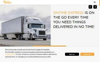 Ontime Express, Inc. of Manchester website