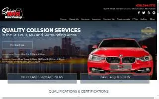 Spirit West Auto Body of Manchester website