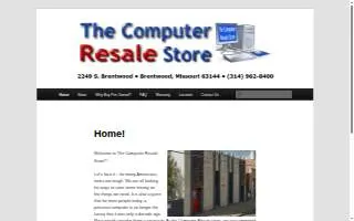 The Computer Resale Store of Maplewood website