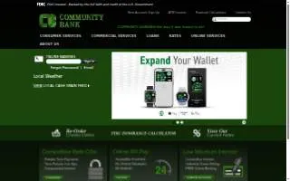 Community Bank of Marshall website
