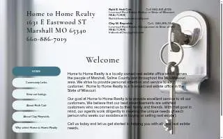 Home To Home Realty website