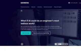 Siemens Digital Industries Software USA website