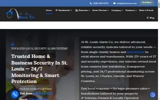 St Louis Alarm Co of Maryland Heights website