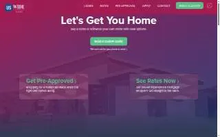 US Wide Financial website