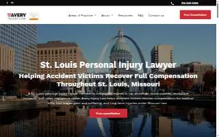 Avery Injury Law website
