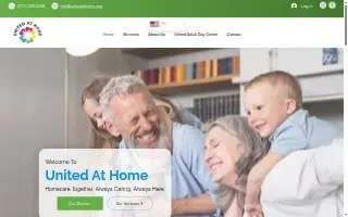 United At Home website