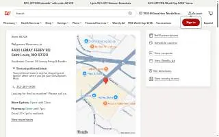 Walgreens Pharmacy of Mehlville website