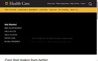 Urgent Care-Mexico website