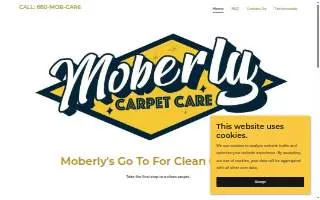 Moberly Carpet Care website