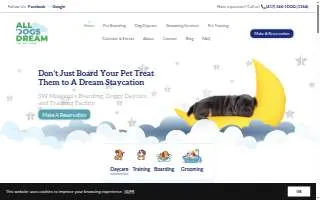 All Dogs Dream website