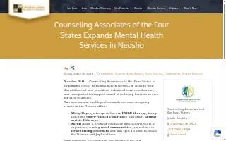 Counseling Associates of the Four States, LLC website