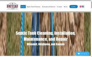 Duffers Septic Solutions ,LLC website