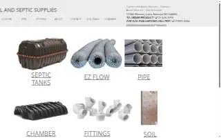 Henson Septic Tanks & Supplies website
