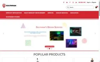 SouthPaw website