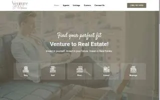 Venture Group Real Estate website