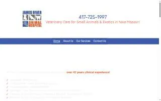 James River ANimal Hosptial website