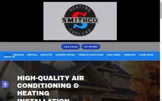 SmithCo Mechanical Heating & Cooling website