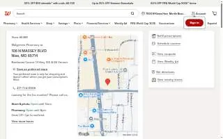 Walgreens Pharmacy of Nixa website
