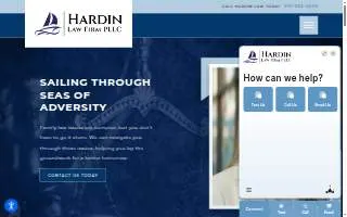 The Hardin Law Firm LLC of Oakville website