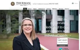 Thurman Law Firm website