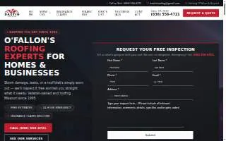 Bastin Roofing website