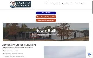 Chuck It In! Storage - O'Fallon website