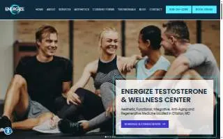 Energize Wellness website
