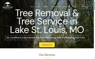 Rooted Arbor Care website