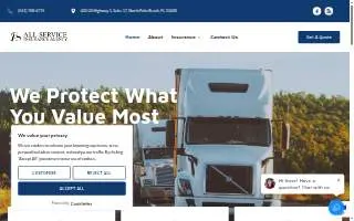All Service Insurance website