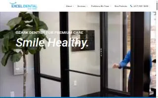 Excel Dental of Ozark website