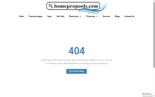 Homepropools.com Ozark website