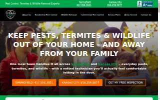 Titan Pest Pro of Ozark website