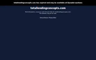Total Lending Concepts I Ozark website