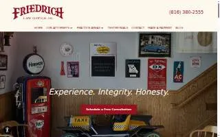 Friedrich Law Office, P.C. website