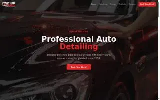 One Up Auto Detailing website