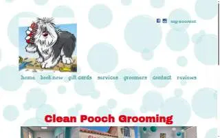 Clean Pooch Grooming of Raymore website