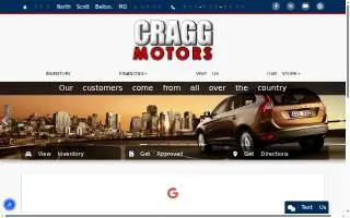 Cragg Motors of Raymore website