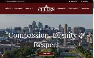 Cullen Funeral Home, Inc. of Raymore website