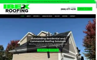 IBEX Roofing of Raymore website