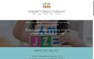 Integrity Speech Therapy of Grain Valley website