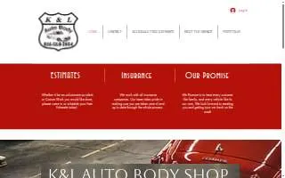 K & L Auto Body of Raymore website