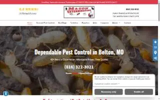 Mason Exterminating of Raymore website