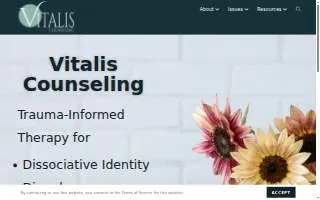 Vitalis Counseling of Raymore website