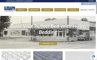 Hawn Bedding Co website