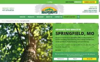Hansen's Tree Service - Springfield, MO / Branson website