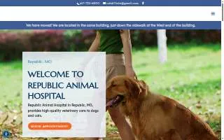 Republic Animal Hospital website